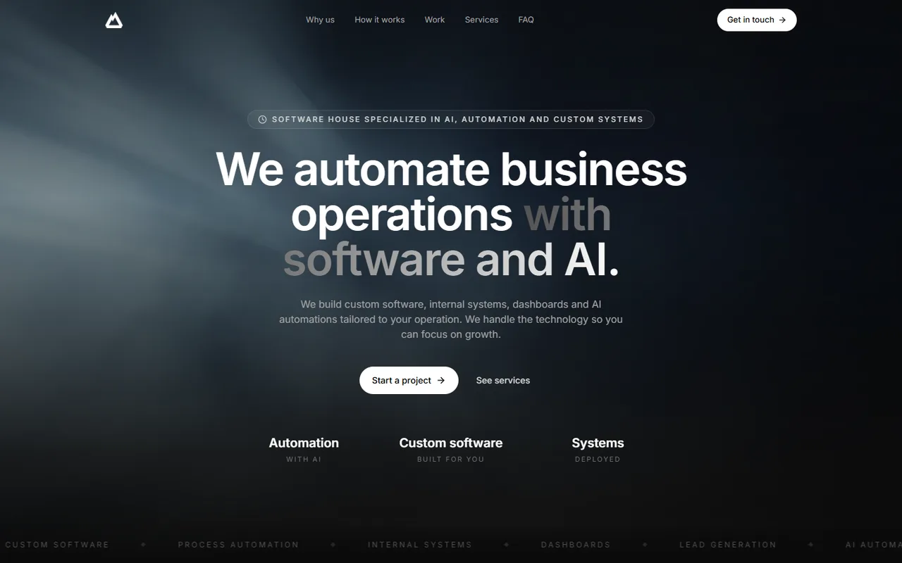 Adventure Studio — website preview