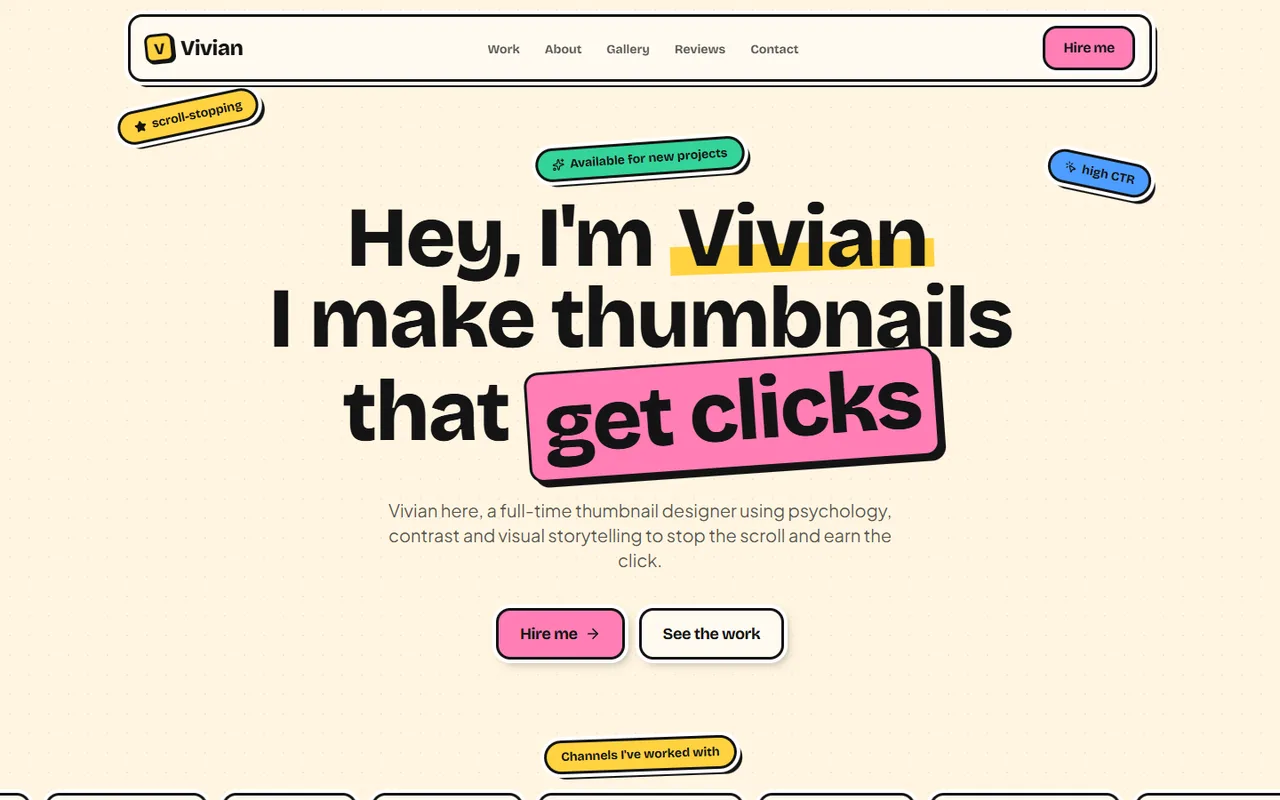 VivianPSD — website preview