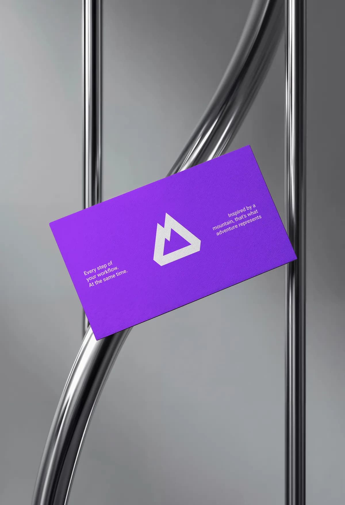 Adventure AI business card mockup